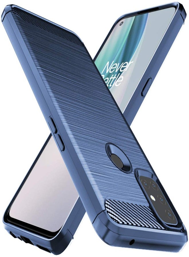 أوسوفر جراب Osophter لهاتف OnePlus Nord N10، غطاء حماية مرن من مطاط TPU مقاوم للصدمات، مناسب لهاتف OnePlus Nord N10 5G (أزرق داكن) - Image 1